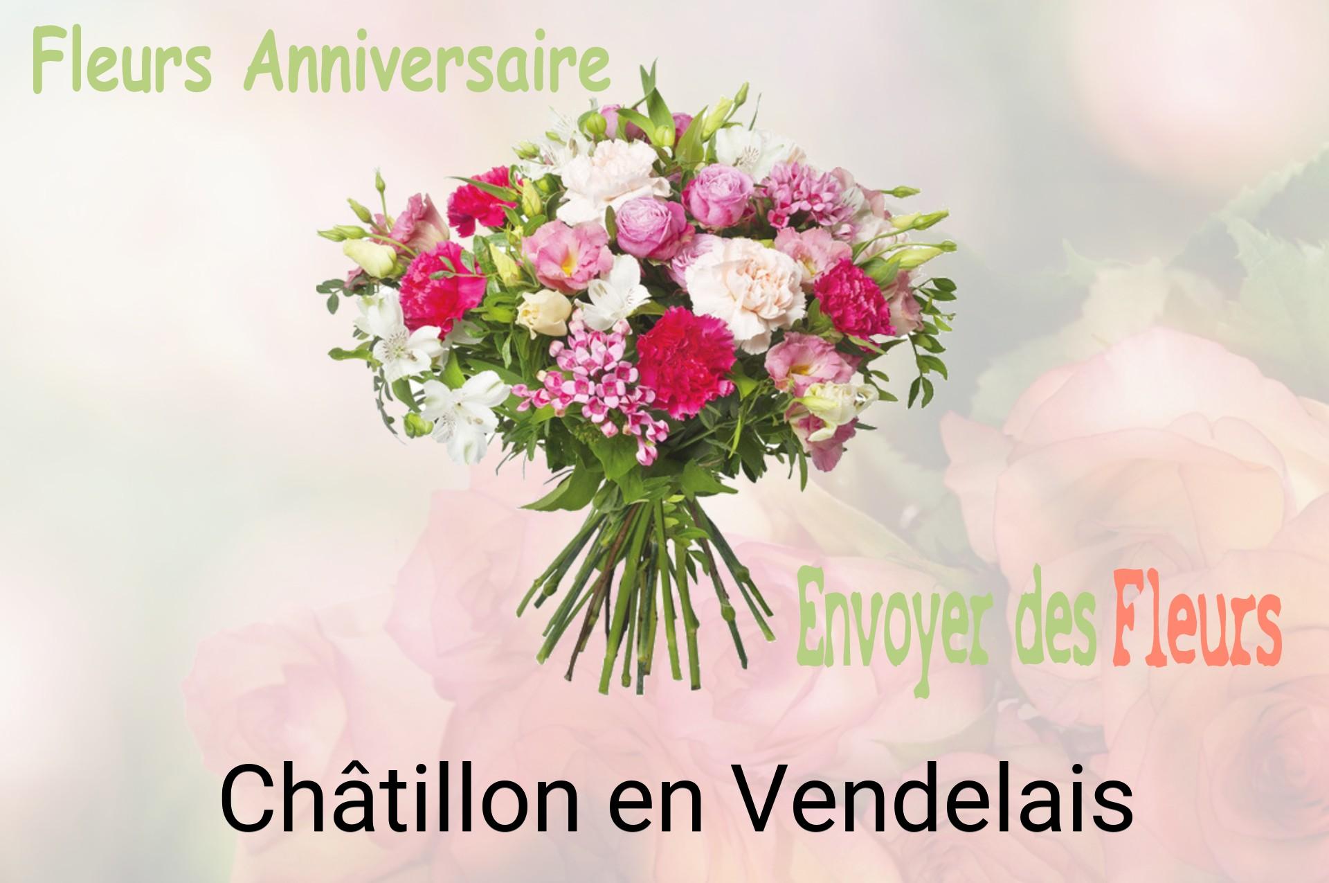 Bouquet de fleurs d’anniversaire livré à Châtillon-en-Vendelais